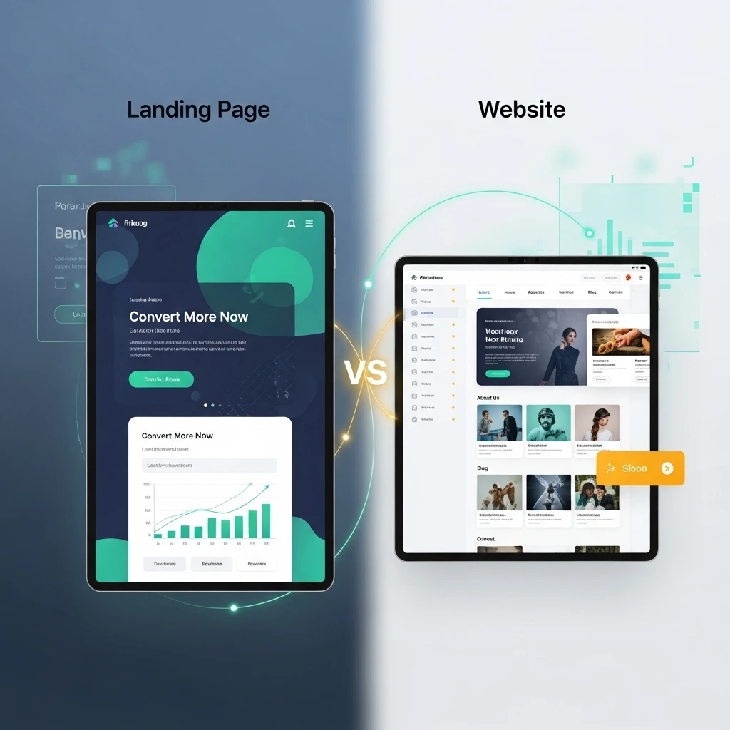 Landing Page Hay Website: Đâu là lựa chọn tối ưu cho doanh nghiệp của bạn?