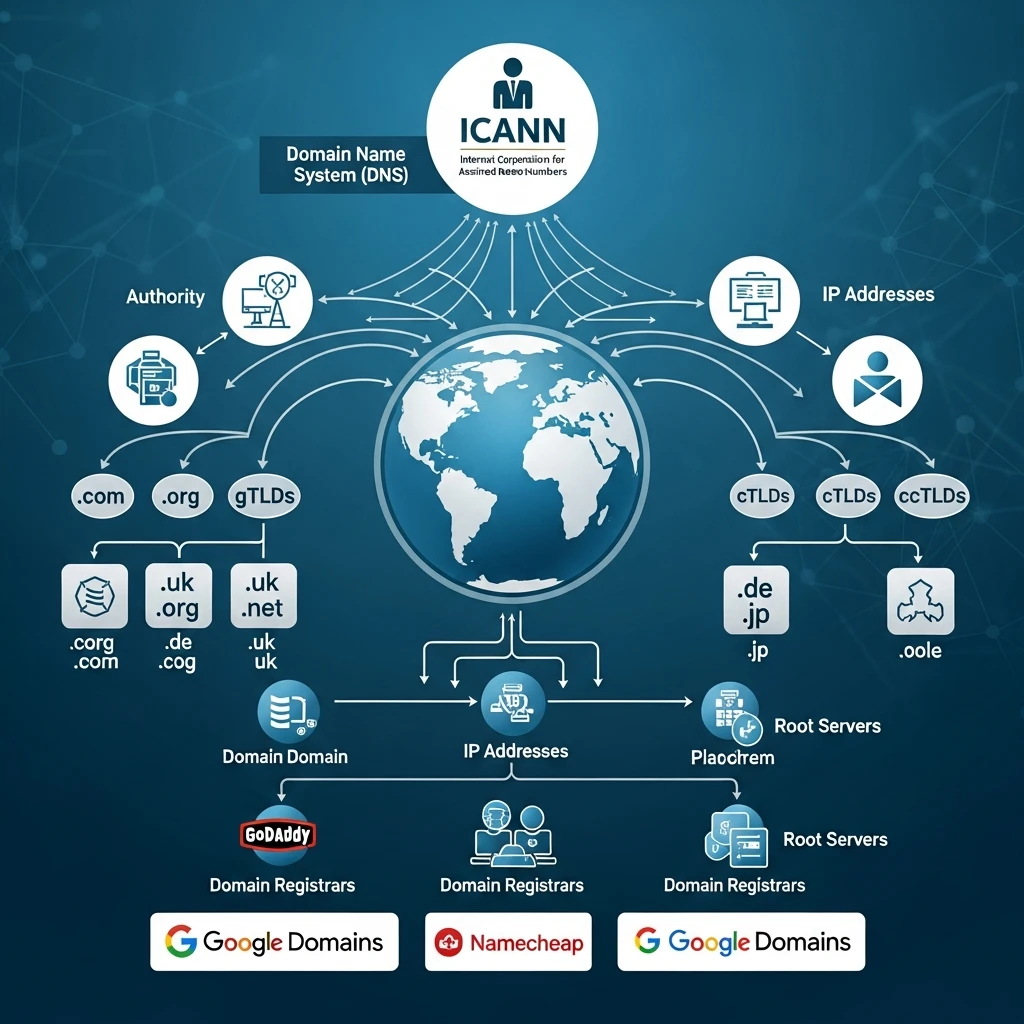 Toàn Bộ Tên Miền Trên Internet: Ai Quản Lý và Cấp Phát?