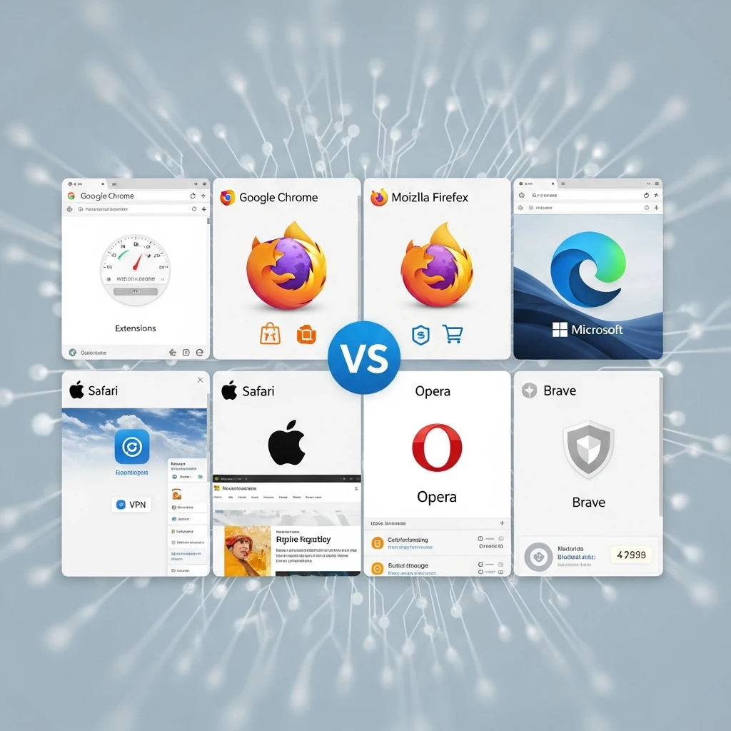 Khám Phá Sự Khác Biệt Giữa Các Trình Duyệt Máy Tính Phổ Biến