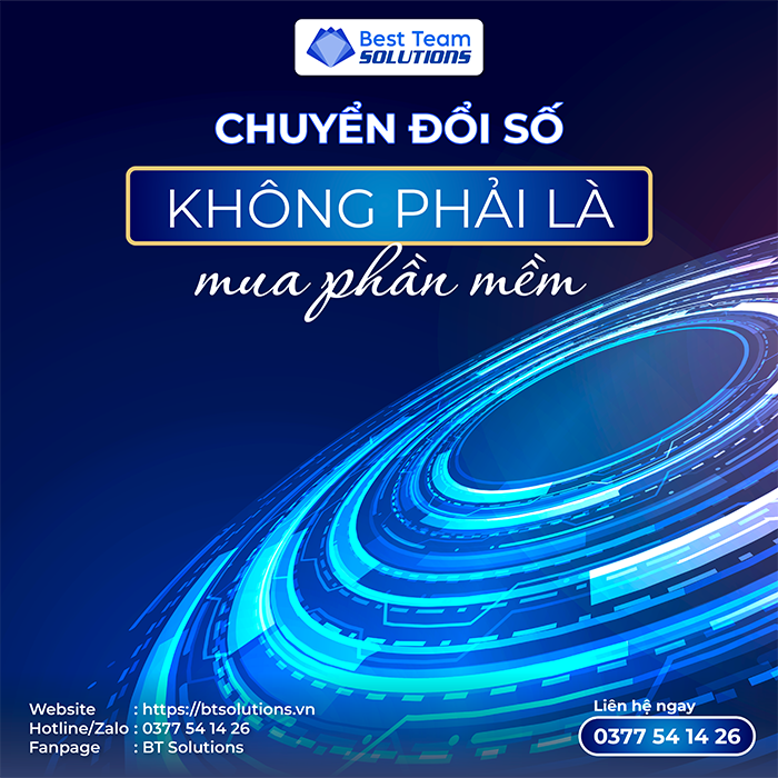 Chuyển đổi số không phải là mua phần mềm – mà là tối ưu quy trình