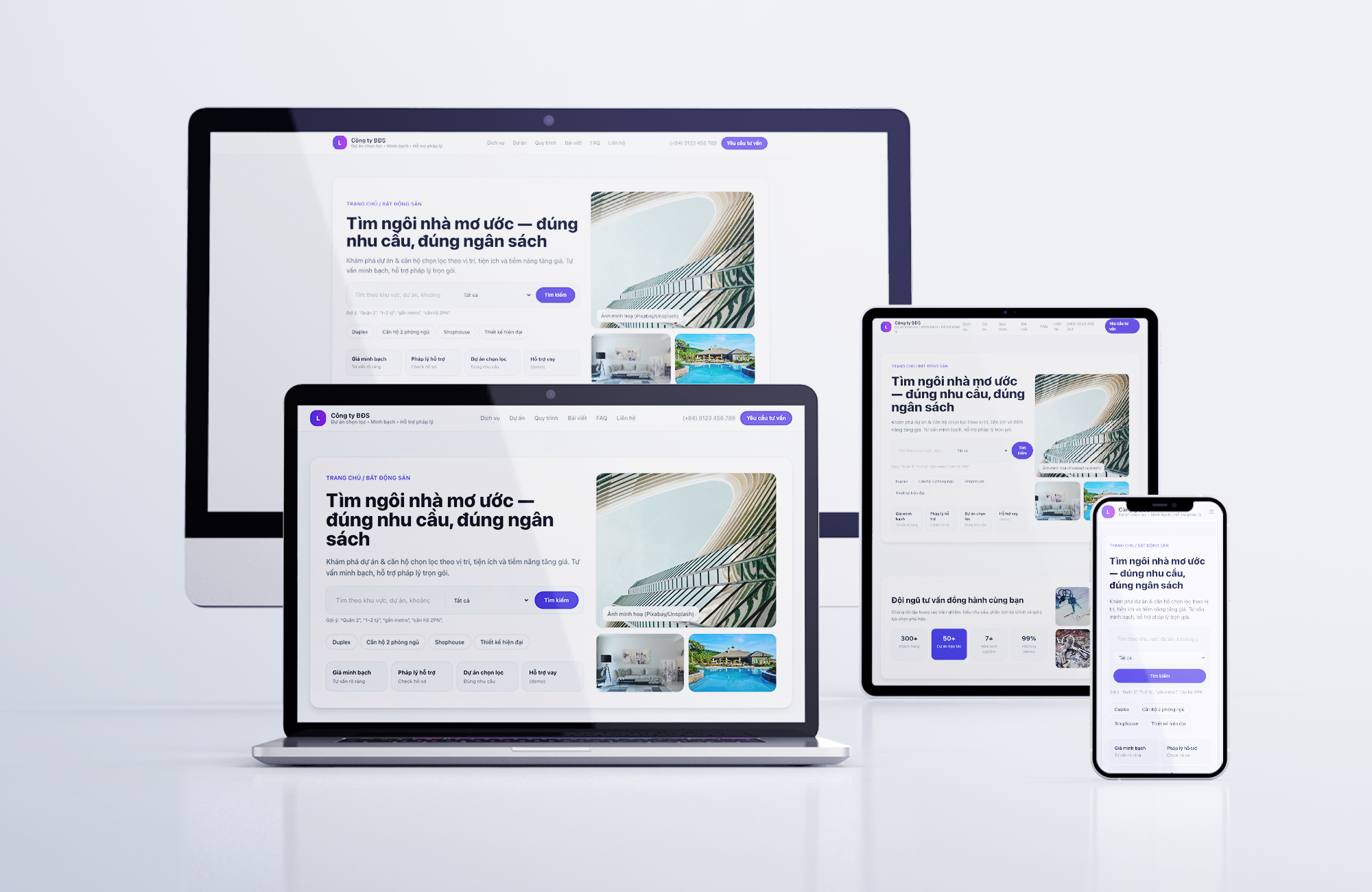 Landing Page bất động sản - dự án tiêu biểu